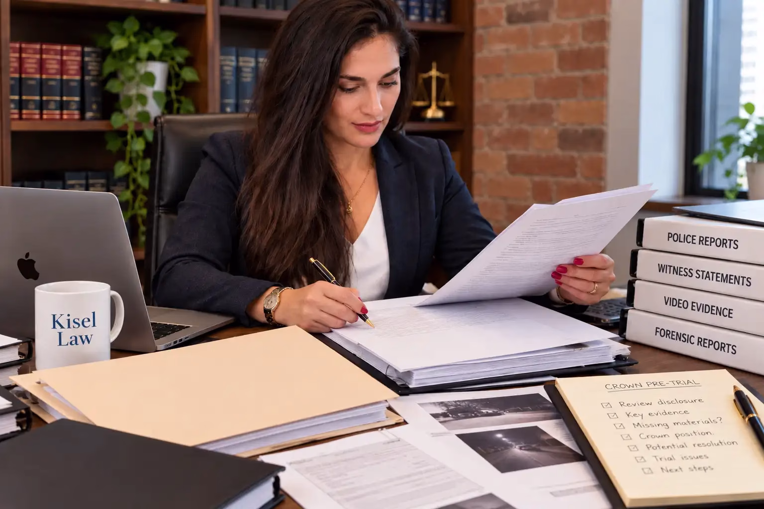 Criminal disclosure and Crown Screening Form reviewed before an Ontario Crown pre-trial