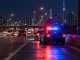 Police traffic stop at night illustrating a stunt driving in Ontario charge